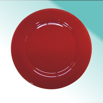 ../frankl24shop/Türkis PLATZTELLER - Glas rot  32 cm
